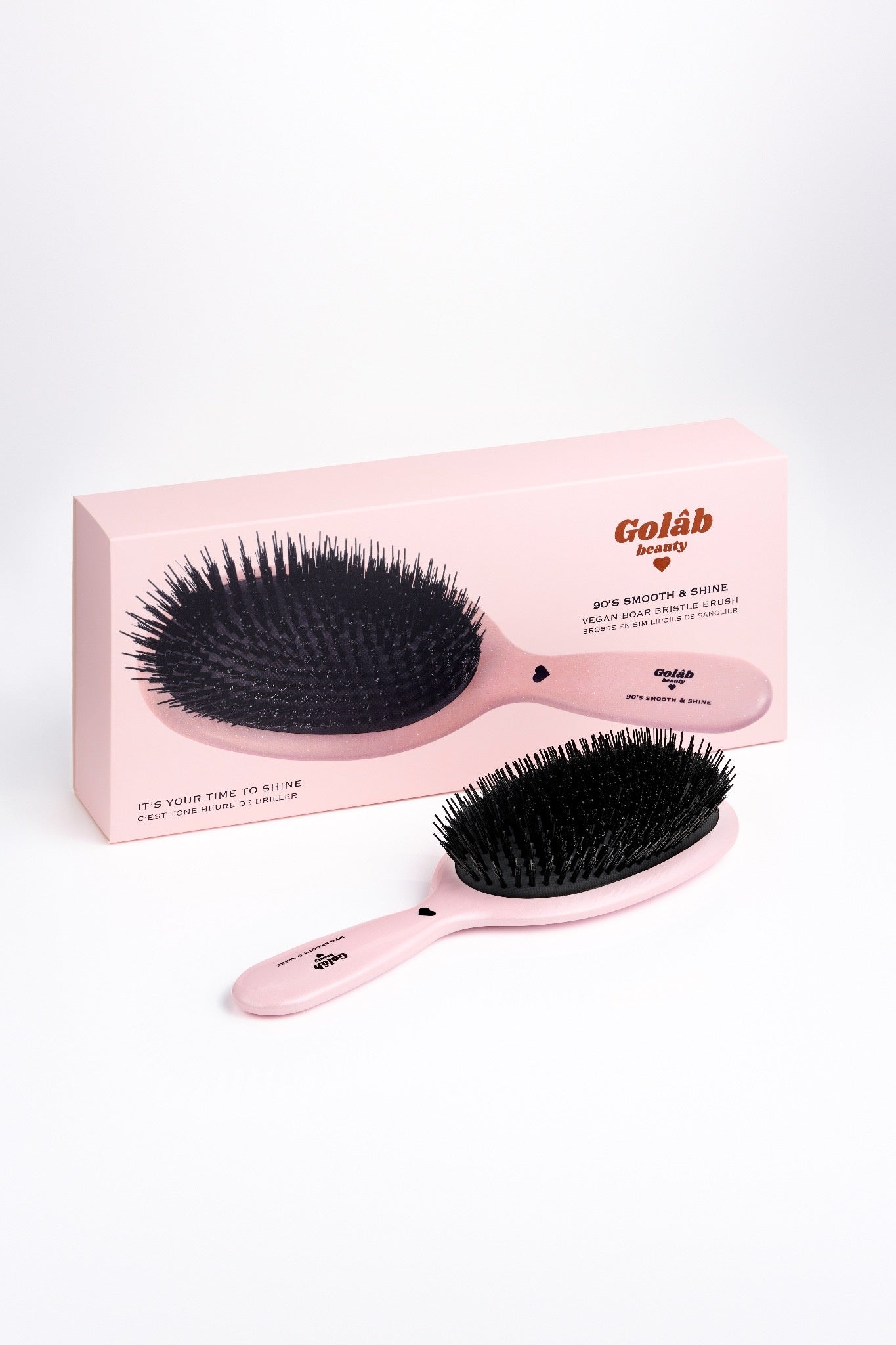90's smooth & shine vegan boar bristle brush